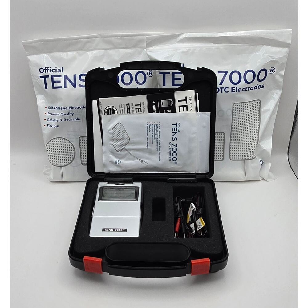 Tens 7000 2nd Edition Digital Unit New Open Box W/ 2 Sealed OTC Electrodes Packs